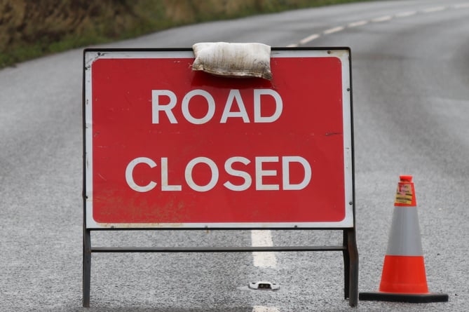 UPDATE Road now reopened A30 closed due to sheep on the road